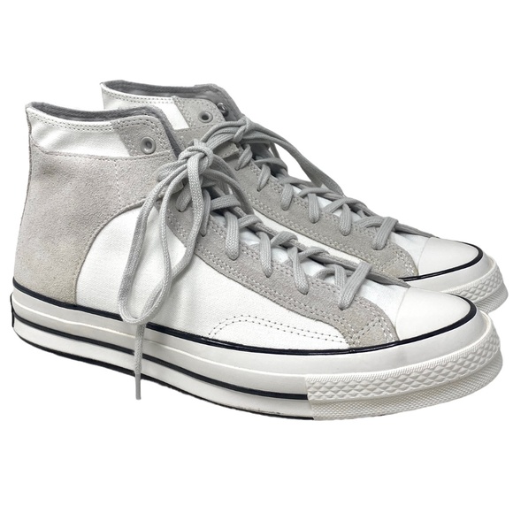 Converse Chuck 70 High White Mouse Shoes Casual Suede Canvas Men's Size A01780C - Picture 2 of 10